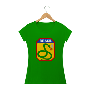 Nome do produtoCamisa Feminina - A Cobra Vai Fumar - Um Patriota