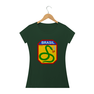 Nome do produtoCamisa Feminina - A Cobra Vai Fumar - Um Patriota