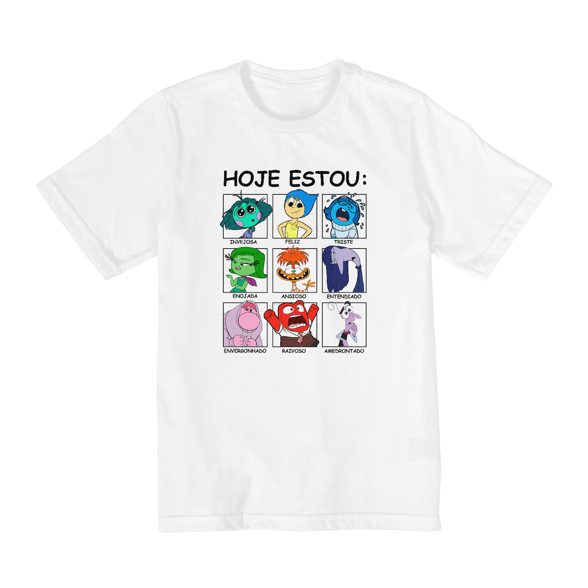 Nome do produto: CAMISA INFANTIL - HOJE ESTOU | DIVERTIDA MENTE