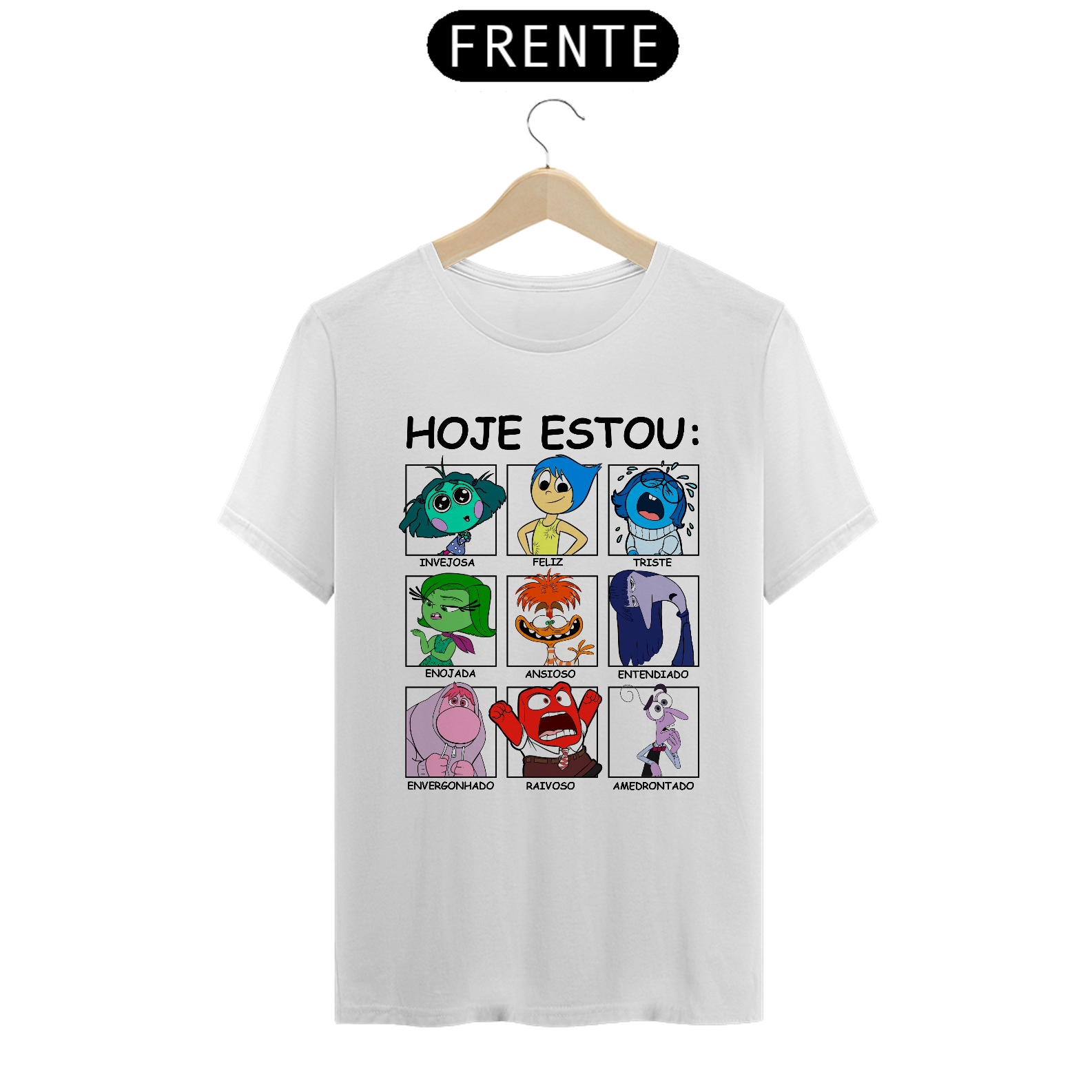 CAMISA INFANTIL - HOJE ESTOU | DIVERTIDA MENTE