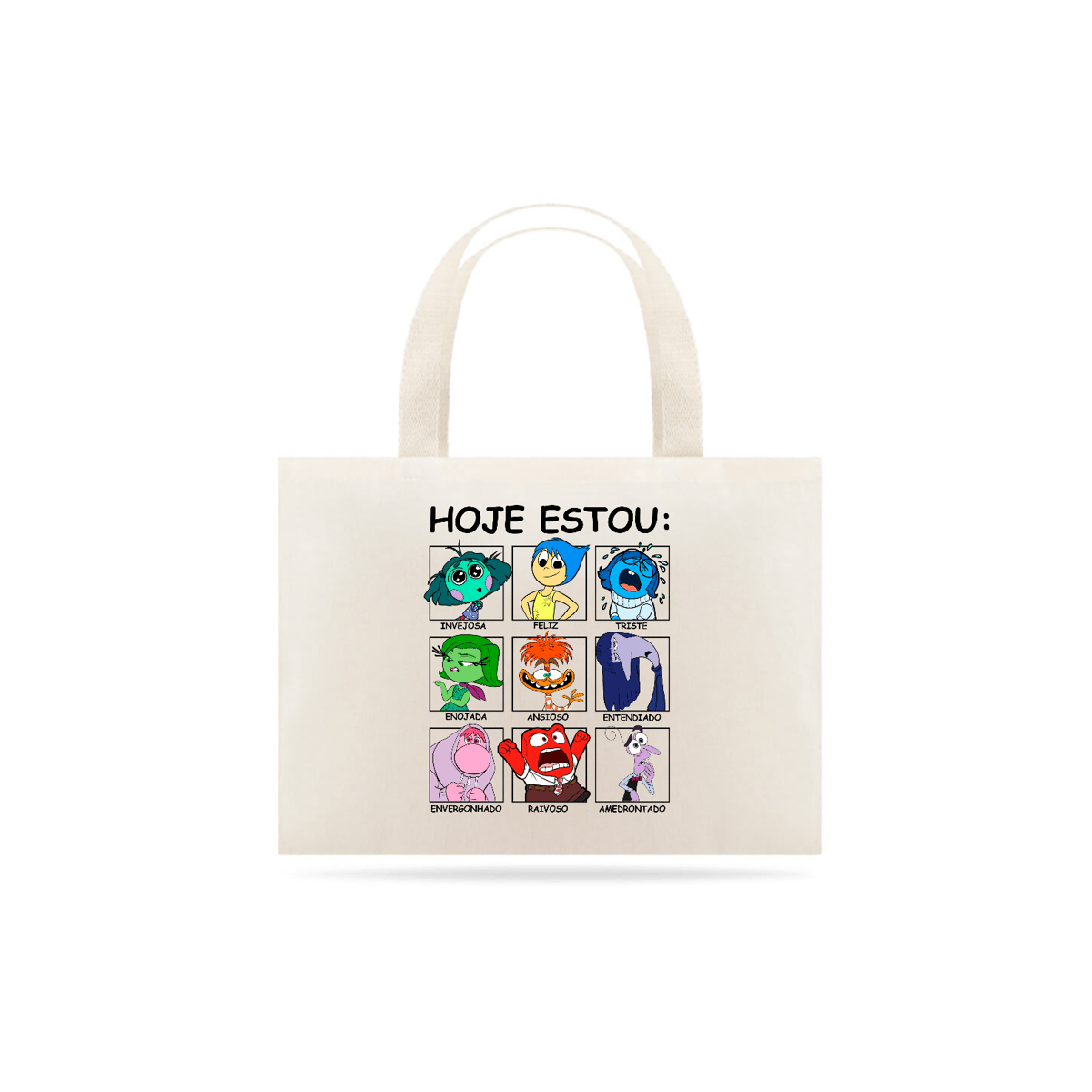 Nome do produto: ECOBAG - HOJE ESTOU | DIVERTIDA MENTE