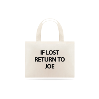 Nome do produto ECOBAG - RETURN TO JOE | JONAS BROTHERS