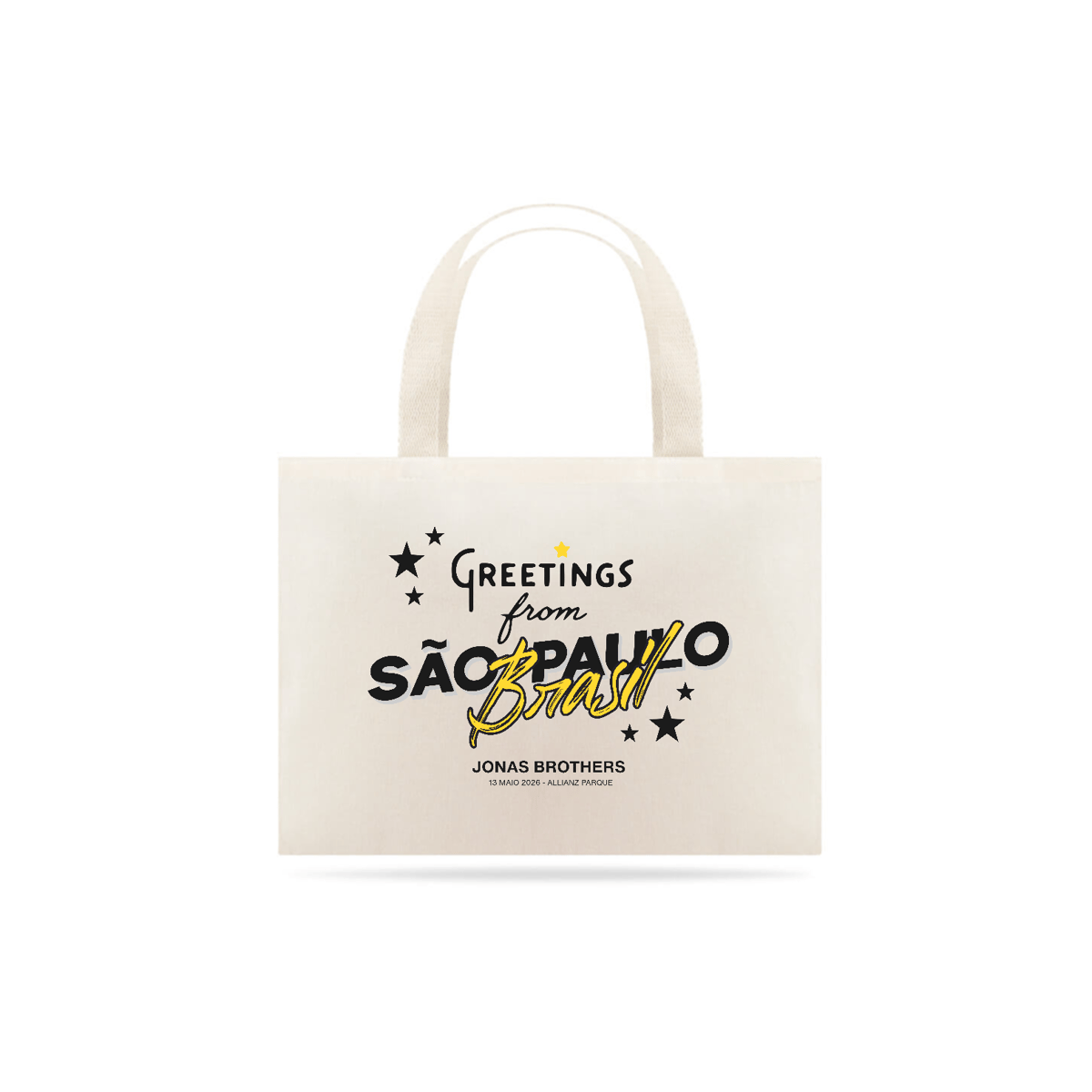 Nome do produto: ECOBAG - GREETINGS FROM BRASIL | JONAS BROTHERS