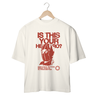 Nome do produto CAMISA OVERSIZED - IS THIS YOUR HERO? | TWENTY ONE PILOTS
