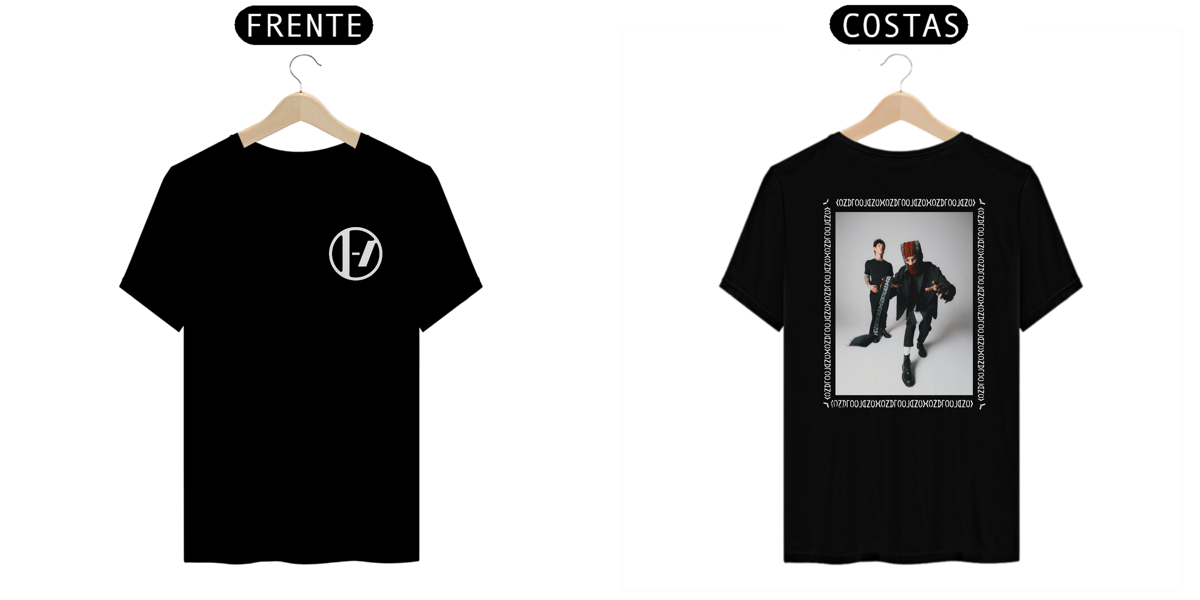 Nome do produto: CAMISA - TY & JOSH | TWENTY OPNE PILOTS