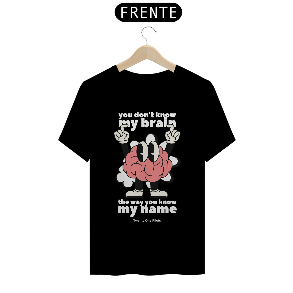 Nome do produto: CAMISA - YOU DON\'T KNOW MY BRAIN | TWENTY ONE PILOTS