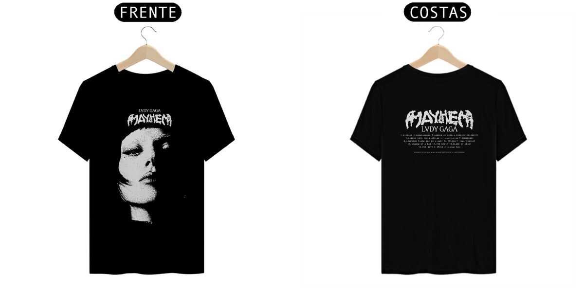Nome do produto: CAMISA - MAYHEM | LADY GAGA