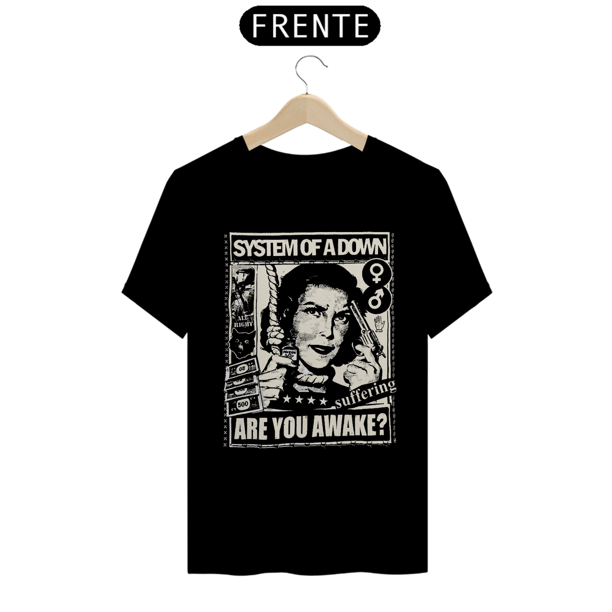 Nome do produto: CAMISA - ARE YOU AWAKE? | SYSTEM OF A DOWN