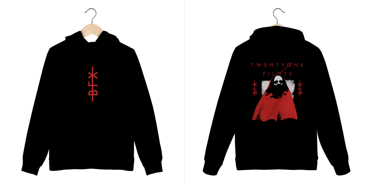 Nome do produto: MOLETOM CANGURU - BFX | TWENTY ONE PILOTS