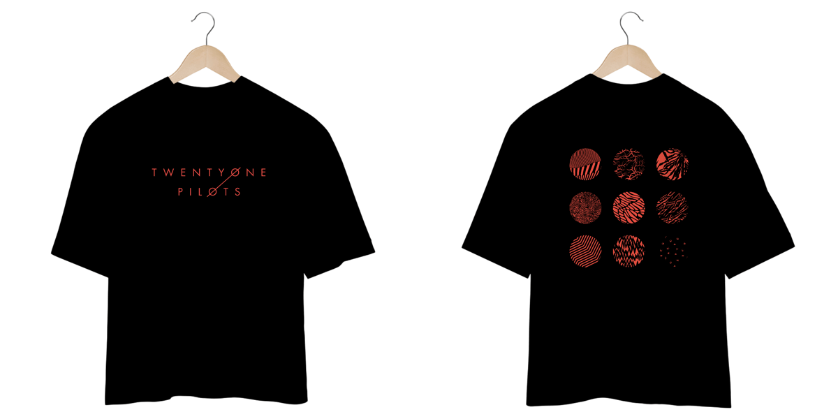 Nome do produto: CAMISA OVERSIZED - BLURRYFACE 10 ANOS | TWENTY ONE PILOTS