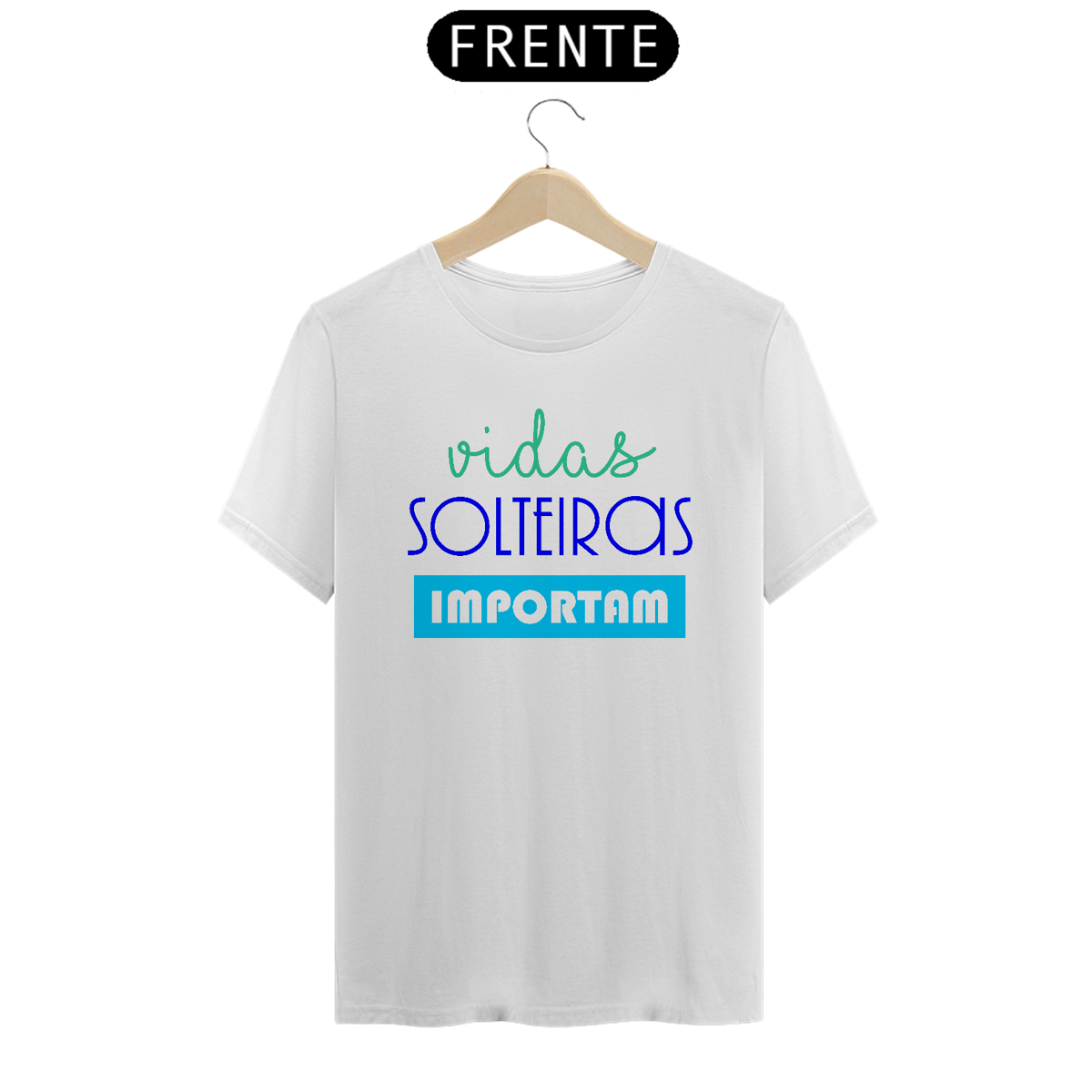 Nome do produto: TSHIRT PRIME - VIDAS SOLTEIRAS 01 AZUL MASCULINO