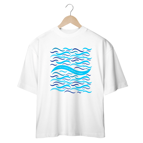 OVERSIZE - ESTAMPA FITAS COM MENSAGEM 