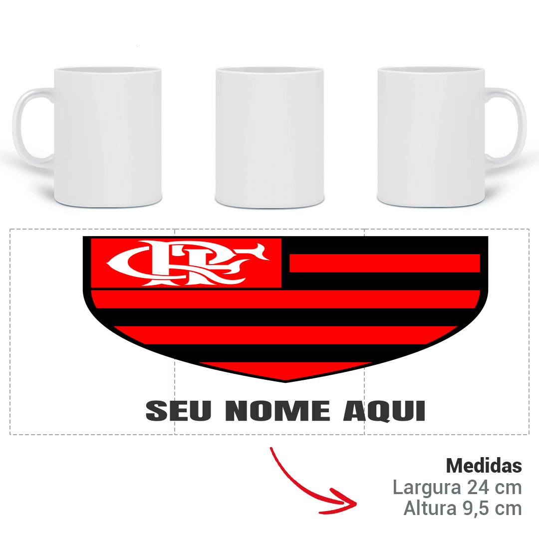 Nome do produto: CANECA FLAMENGO( PERSONALIZADA )