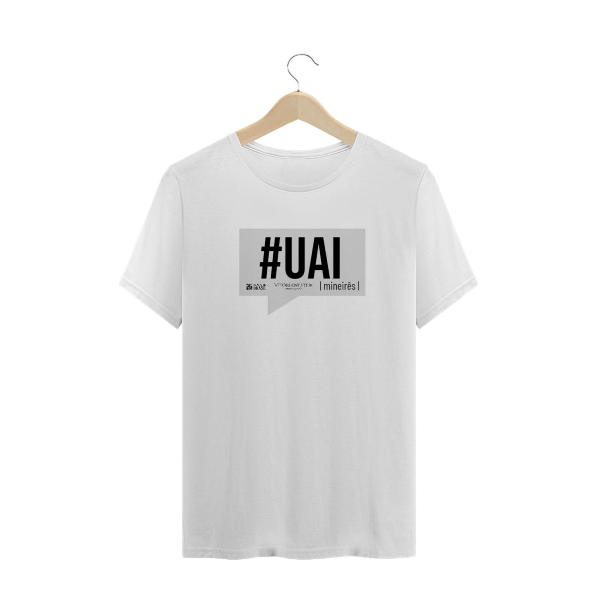 Nome do produto: IT-0811221201 | VITÓRIA WESTER® | CAMISETA T-SHIRT Quality MINEIRO MINEIRÊS UAI