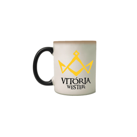 10008 VITÓRIA WESTER ® | CANECA MÁGICA CERÂMICA COUNTRY RODEIO
