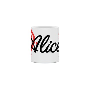 Nome do produto0205230441 CCONTEST TM | CANECA CERÂMICA FEMININA MULHER [ NOME: ALICE ]