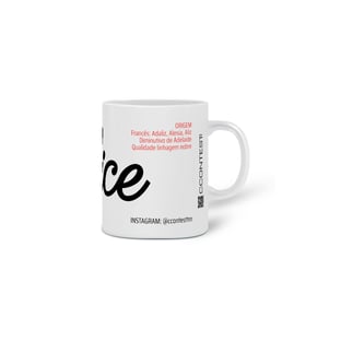 Nome do produto0205230441 CCONTEST TM | CANECA CERÂMICA FEMININA MULHER [ NOME: ALICE ]