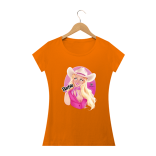 Nome do produto3107232249 VITÓRIA WESTER ® | CAMISETA COUNTRY FEMININA BABY LOOK [ BABYLONG QUALITY ] BARBIE COWGIRL