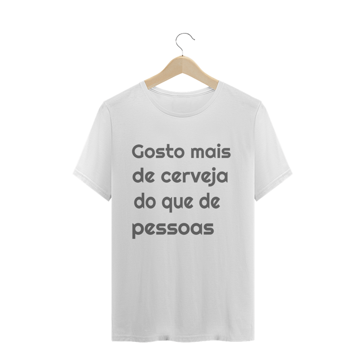 Nome do produto: GOSTO MAIS DE CERVEJA DO QUE DE PESSOAS - MASCULINO