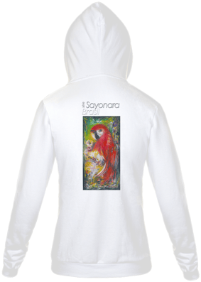 T-best blusão moleton ziper Arara