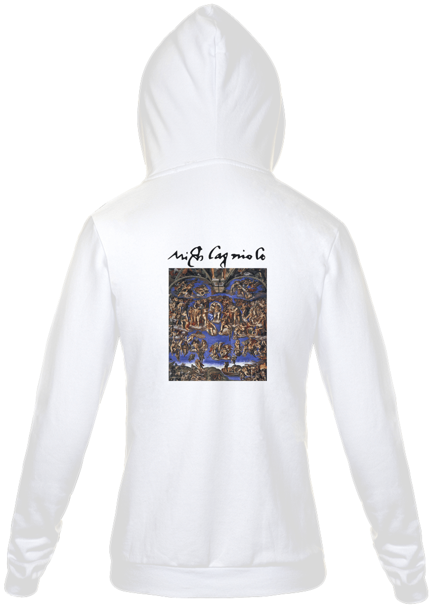 Nome do produto: T-Best - Moleton Ziper - Gênios Renascentistas - Michelangelo - Juizo Final