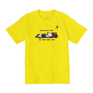 Nome do produto T-Shirt Quality Infantil Quick Racing  | MacLarem Mp4 88, 90 e 91