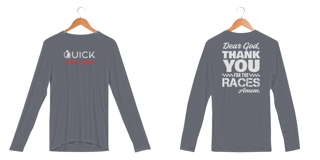 Nome do produto Camisa Manga Longa Quik Racing Sport Dry UV | Dear God, Thank you for the races amem