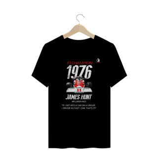 Nome do produto T-Shirt Prime Quick Racing | 1976 James Hunt F1 Mclaren M23 Champion