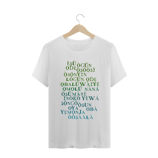 Camiseta Branca Algodão - Orixas