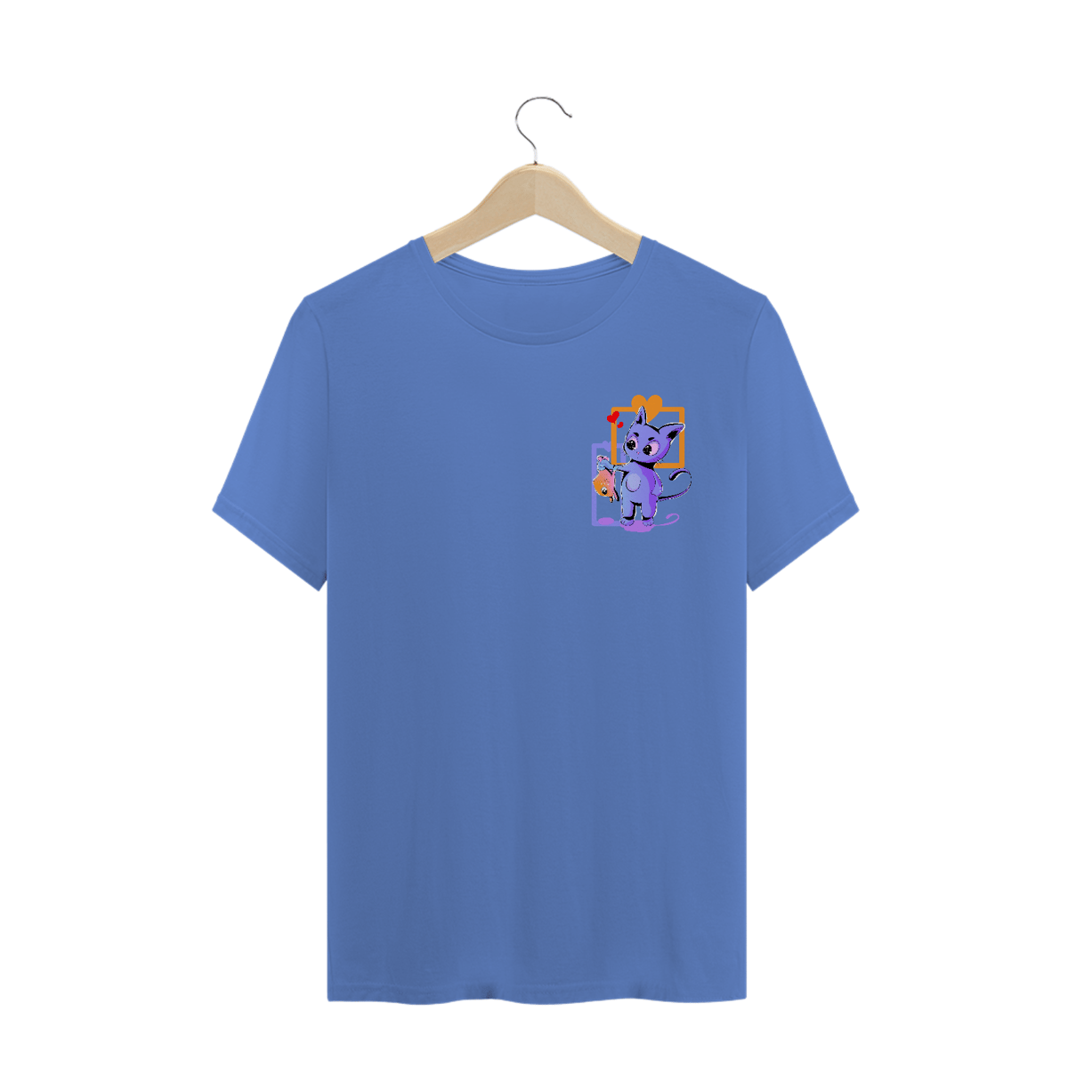 Nome do produto: Akasen_kun - T-shirt Estonada (estilo bolso) - Gumball and Darwin