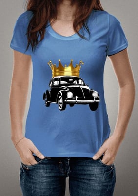 Nome do produto  Fusca Rei Coroa Dourada Pequena