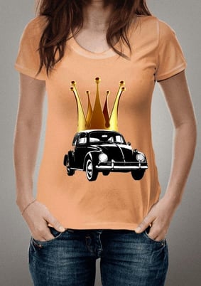 Fusca Rei Coroa Dourada Grande