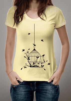 CAMISETA GAIOLA DE PASSAROS