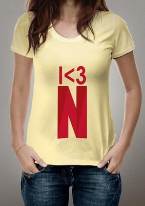 Camisa I love Netflix