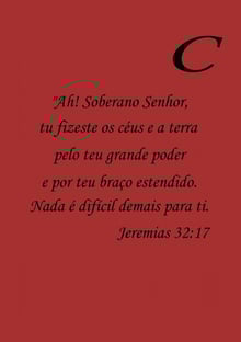 Nome do produtoJEREMIAS 32:17