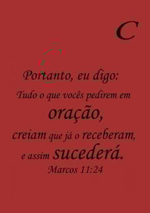 Nome do produtoMARCOS 11:24