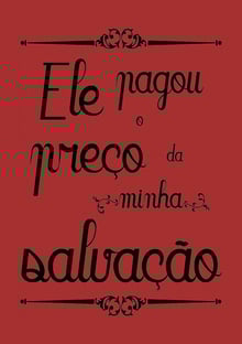 Nome do produtoEle Pagou o Preço da Minha Salvação
