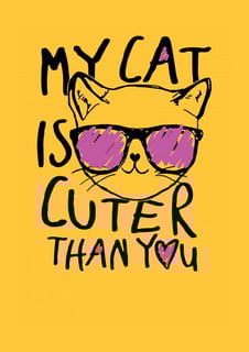 Nome do produto My cat is cuter than you