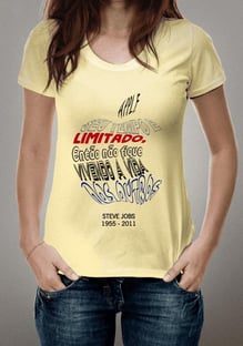 Nome do produtoCamisa Steve Jobs Frases