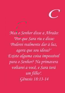 Nome do produtoGENESIS 18:13-14
