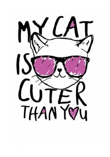 Nome do produto My cat is cuter than you