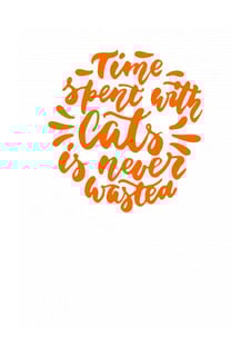 Nome do produto Time spent with cats is never wasted ball