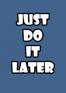 Nome do produtoJust Do It Later