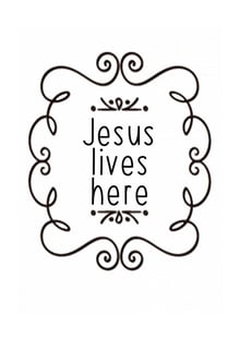 Nome do produtoJesus lives here