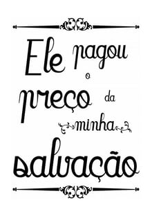 Nome do produtoEle Pagou o Preço da Minha Salvação