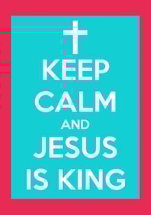 Nome do produtoKEEP CALM AND JESUS IS KING