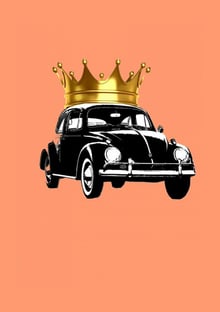 Nome do produtoFusca Rei Coroa Dourada Pequena
