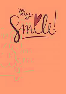 Nome do produtoYou make me smile 