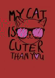 Nome do produto My cat is cuter than you