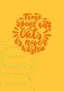 Nome do produto Time spent with cats is never wasted ball